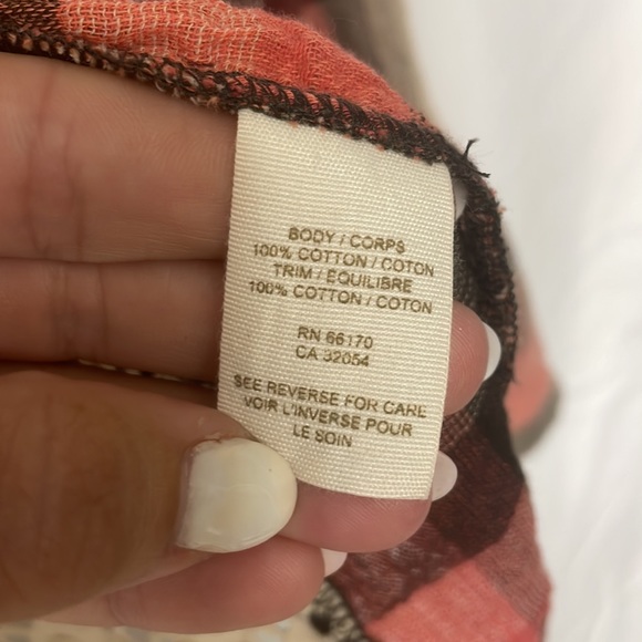 We The Free Plaid & Lace Button Down *NWOT* - Picture 4 of 4